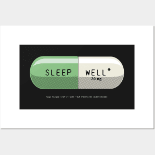 Sleep Well Posters and Art